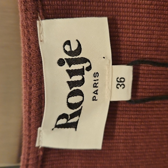 💕ROUJE💕 Morgane Uni Dress ~ Prune EU 36 NWT - Picture 11 of 14